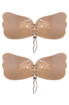 2 Pairs Nude Bust-Enhancing Strapless Bra