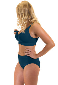 Blue Bamboo Nursing Bra + High Cut Undies Set