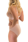 Nude Bamboo Nursing Bra + High Cut Undies Set With FREE Eco-Friendly Reusable Nursing Pads