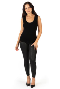 High Rise Faux Leather Leggings