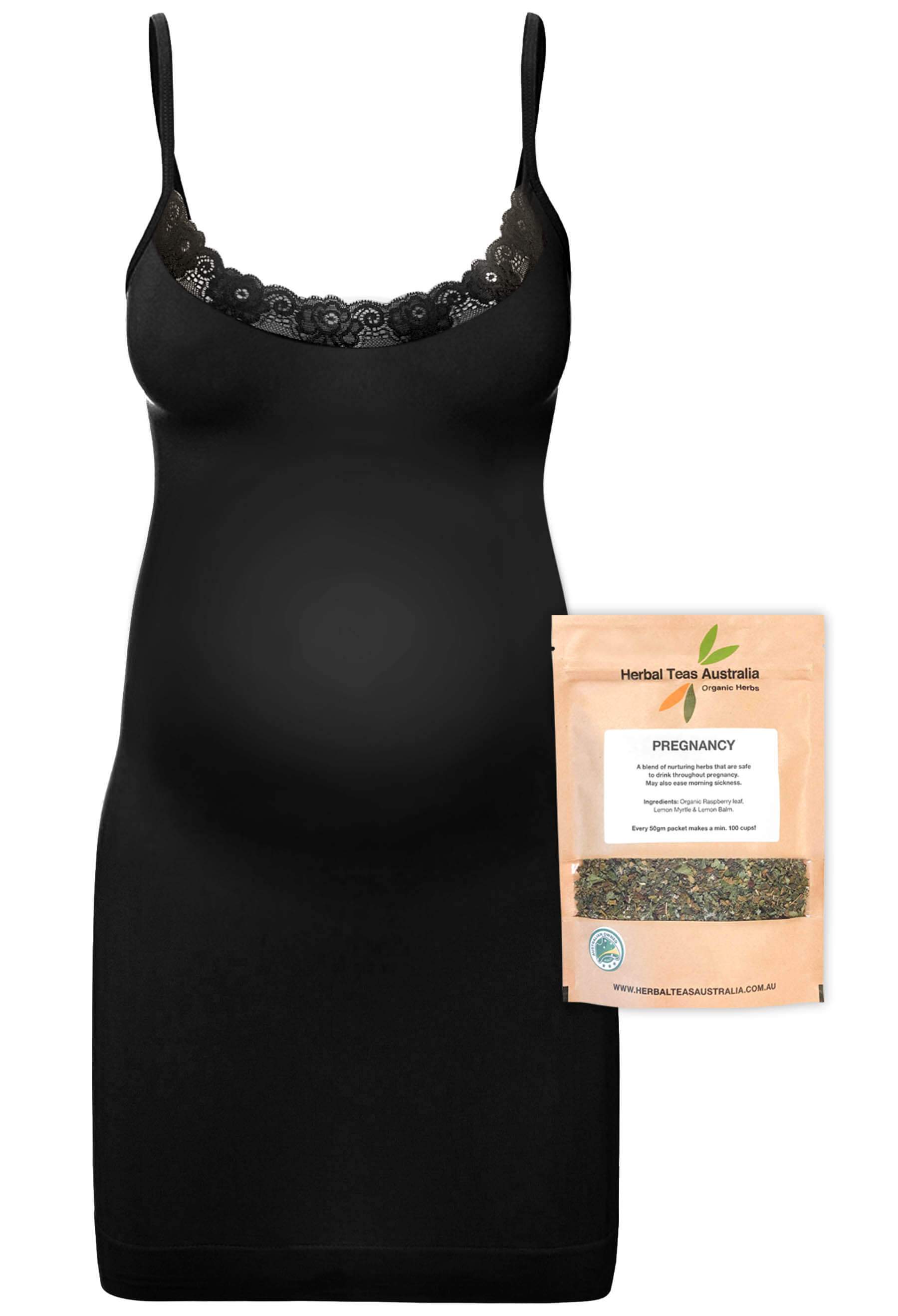 Maternity Bamboo Slip + Pregnancy Herbal Tea Set