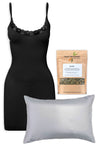 Bamboo Slip & 100% Mulberry Silk Pillowcase + Bedtime Tea Set