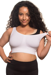 High Back Crop Bra for Big Busts