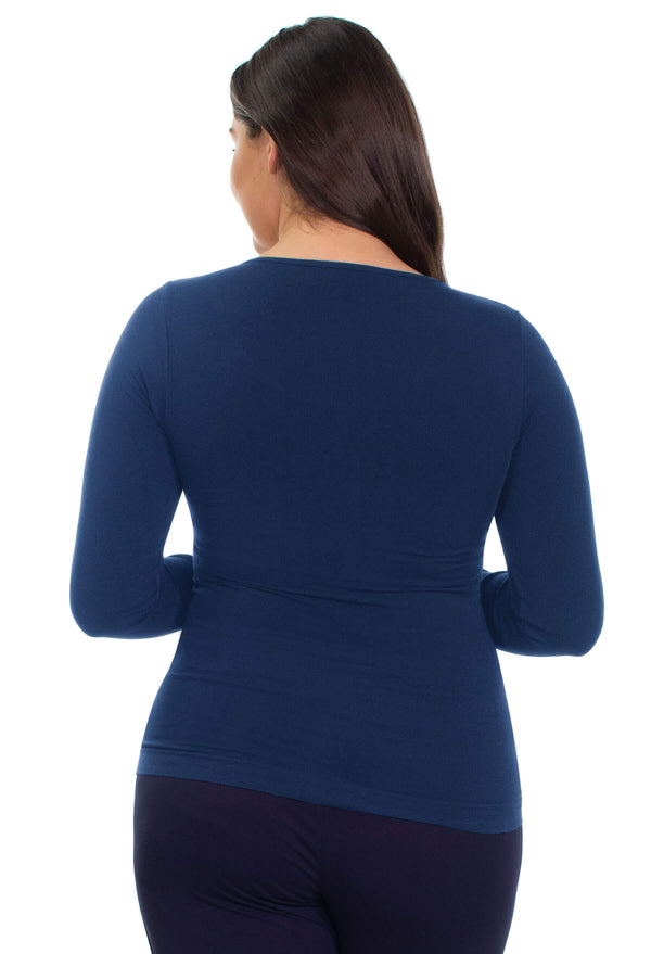 Curvy Bamboo Long Sleeve Top