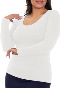 Curvy Bamboo Long Sleeve Top