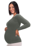 Maternity Bamboo Long Sleeve Top