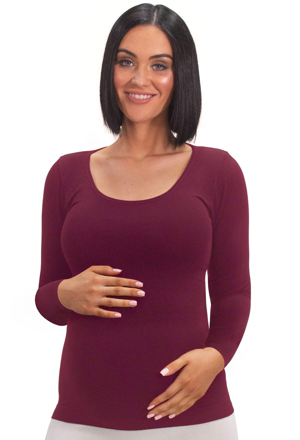 Maternity Bamboo Long Sleeve Top