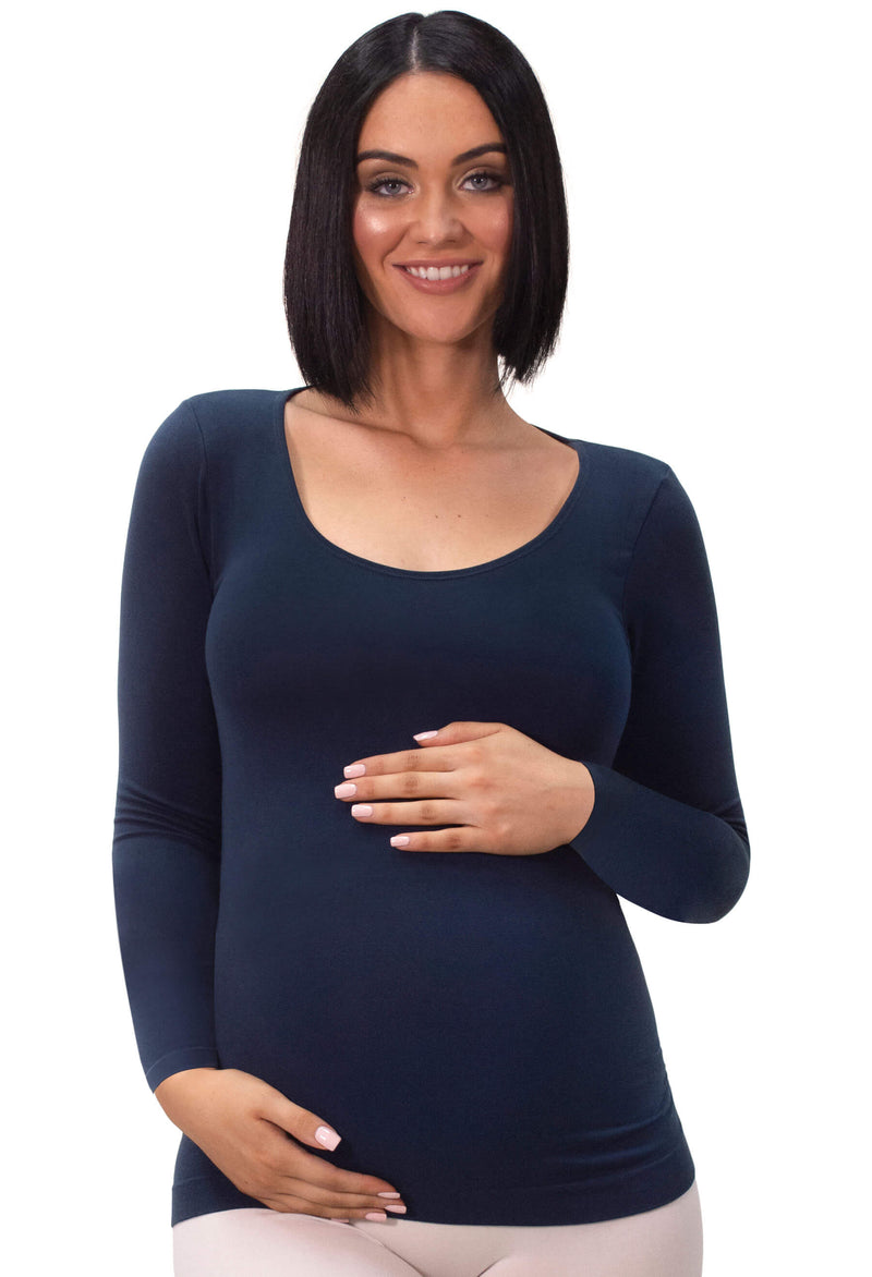 Maternity Bamboo Long Sleeve Top