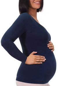 Maternity Bamboo Long Sleeve Top