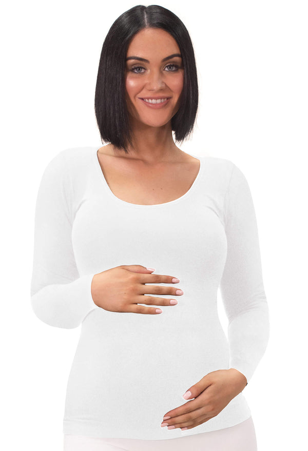 Maternity Bamboo Long Sleeve Top