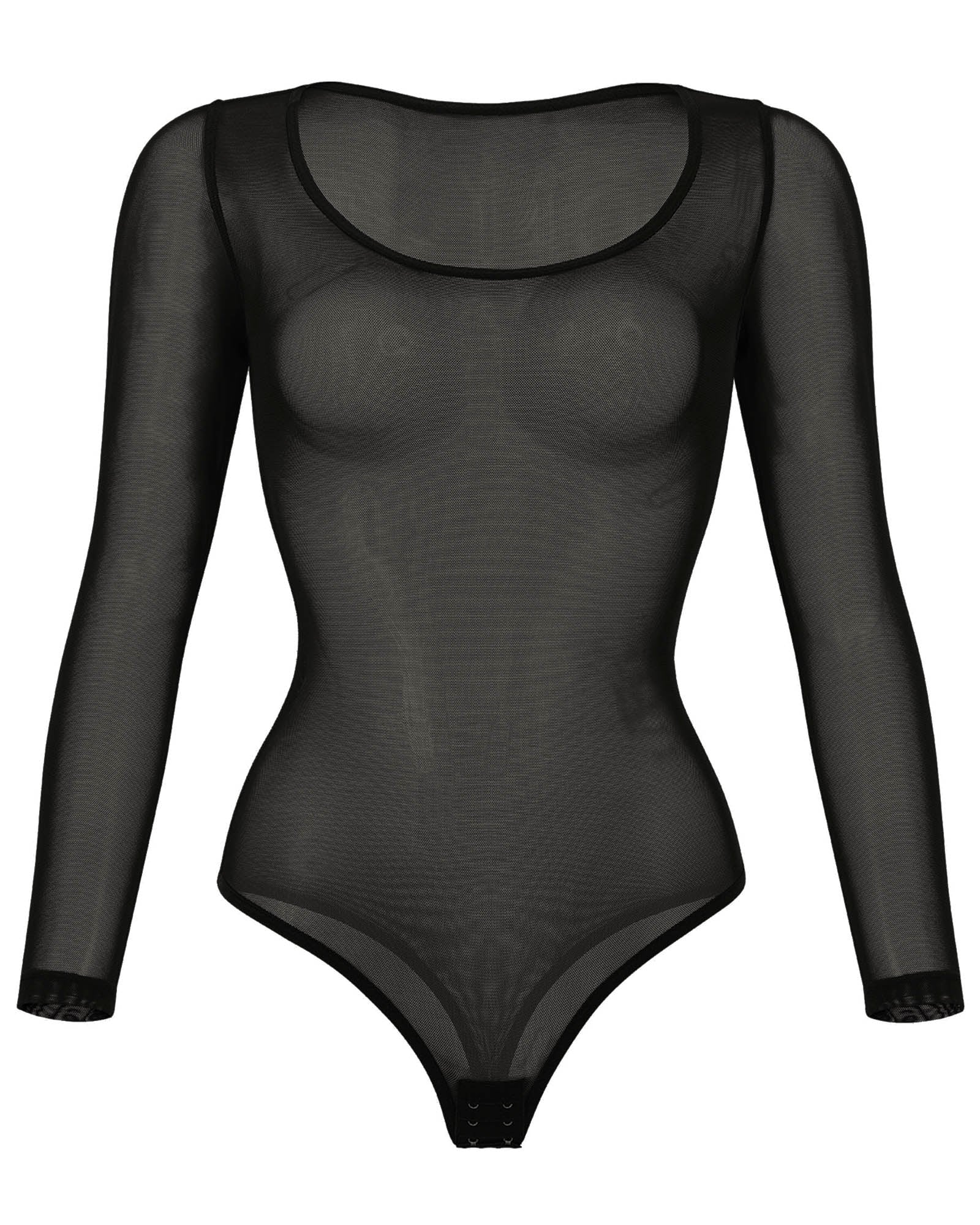 Black Mesh Bodysuit