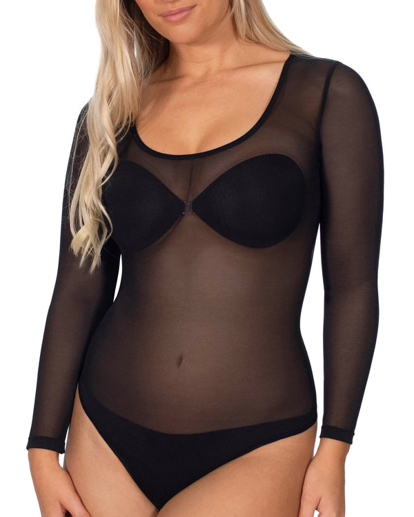 Mesh Bodysuit Long Sleeve