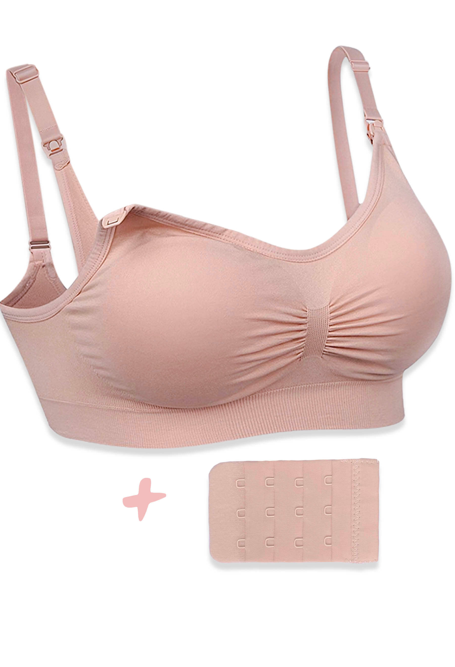 Bamboo Wire Free Maternity and Nursing Bra + Bra Extender Set