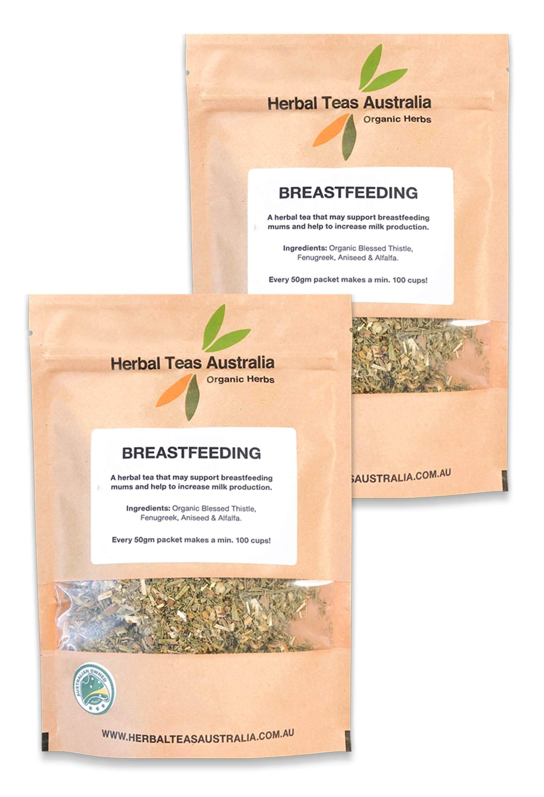 Organic Breastfeeding Herbal Tea 2 Pack - Makes 200 Cups