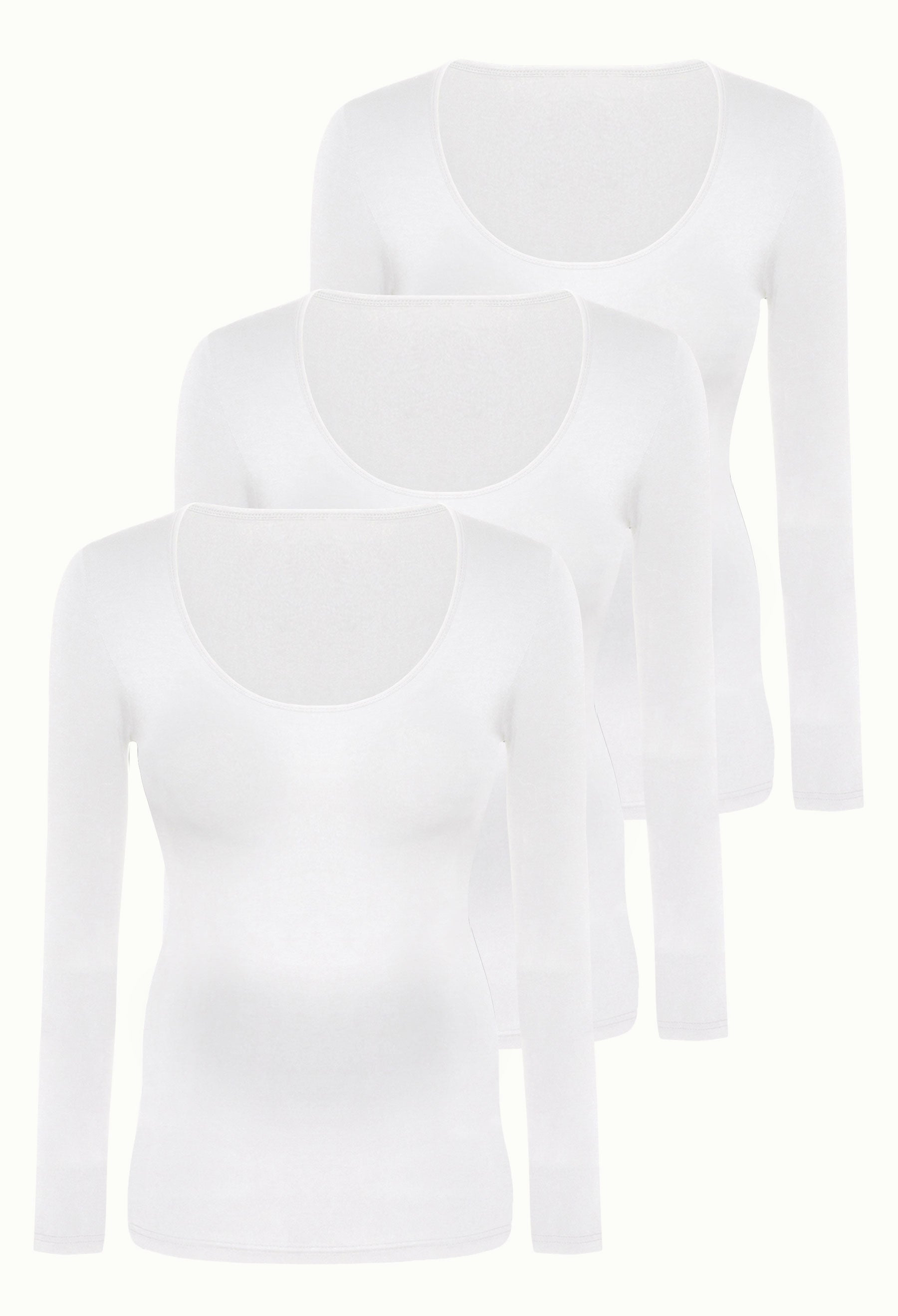 Maternity Bamboo Long Sleeve Top - 3 Pack