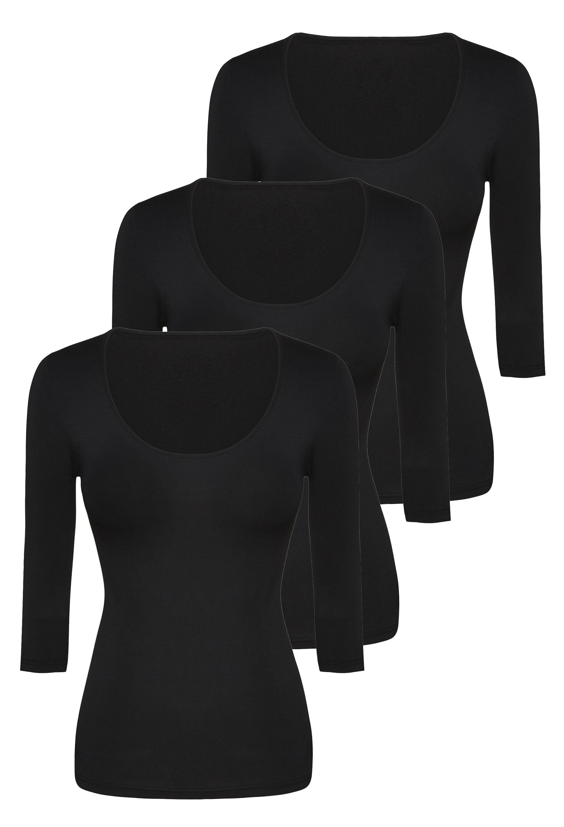 Bamboo 3/4 Sleeve Top - 3 Pack