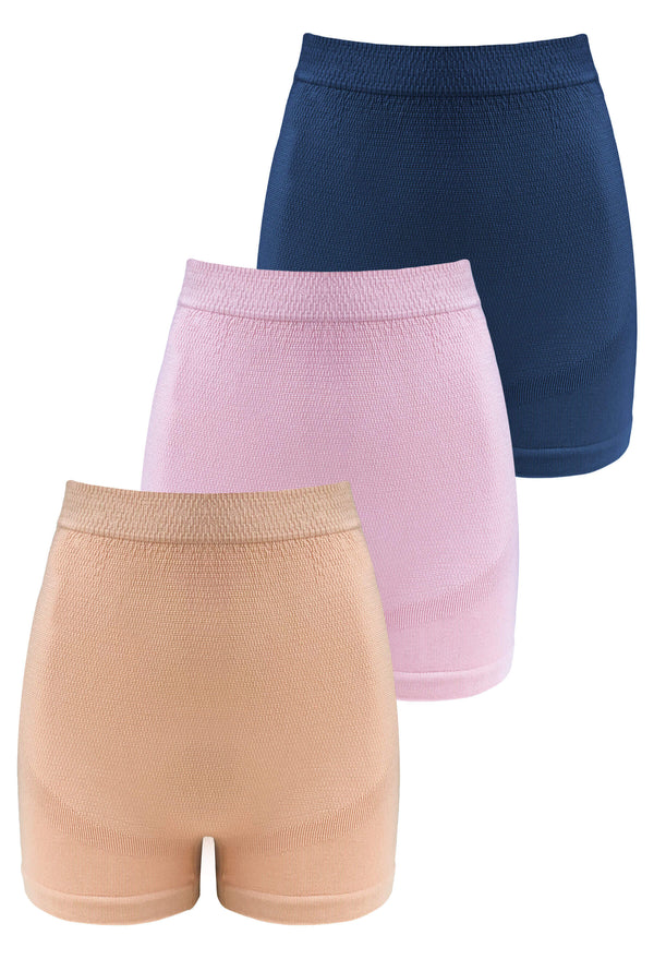 Cotton Rich Maternity Boyleg Shorts - 3 Pack