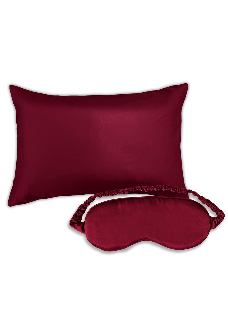 100% Mulberry Silk PillowCase & Eye Mask Set