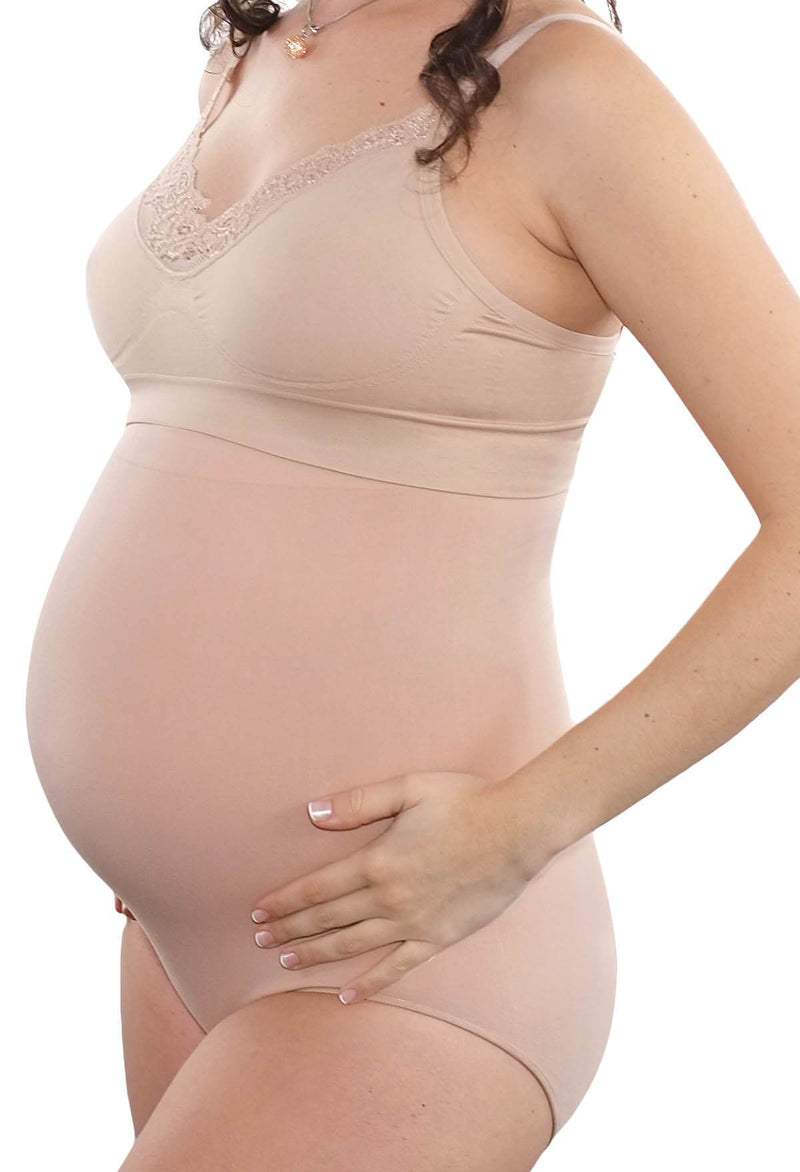 Maternity Underbust Cotton Rich Full Brief - Neutrals 3 Pack