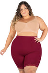 Curvy Anti Chafing High Rise Long Cotton Shorts - 3 Pack