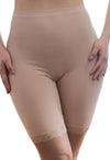 High Rise Long Cotton Thermal Shorts - 3 Pack