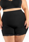 Plus Size Anti Chafing High Rise Petite Cotton Shorts