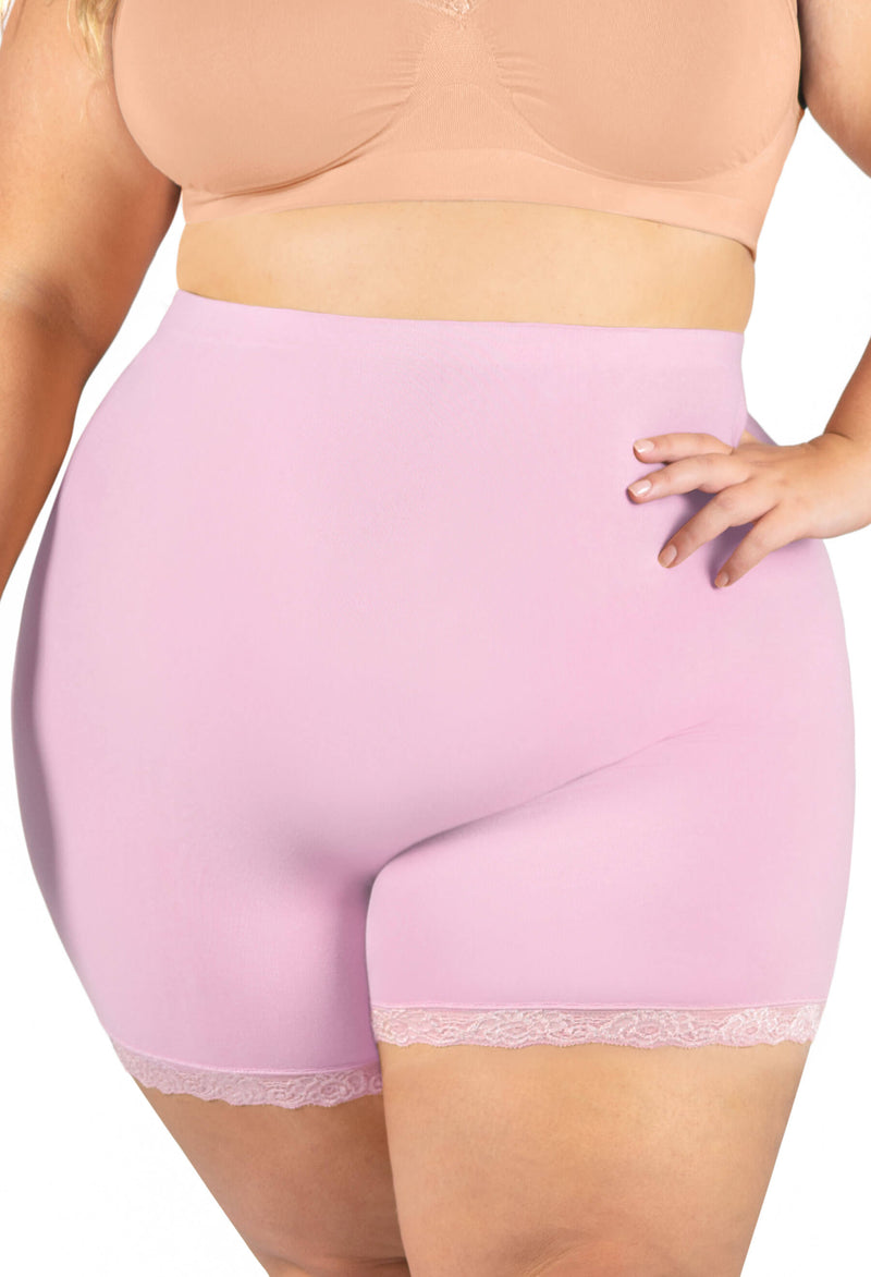 Curvy Anti Chafing High Rise Petite Cotton Shorts