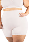 Plus Size Anti Chafing High Rise Petite Cotton Shorts