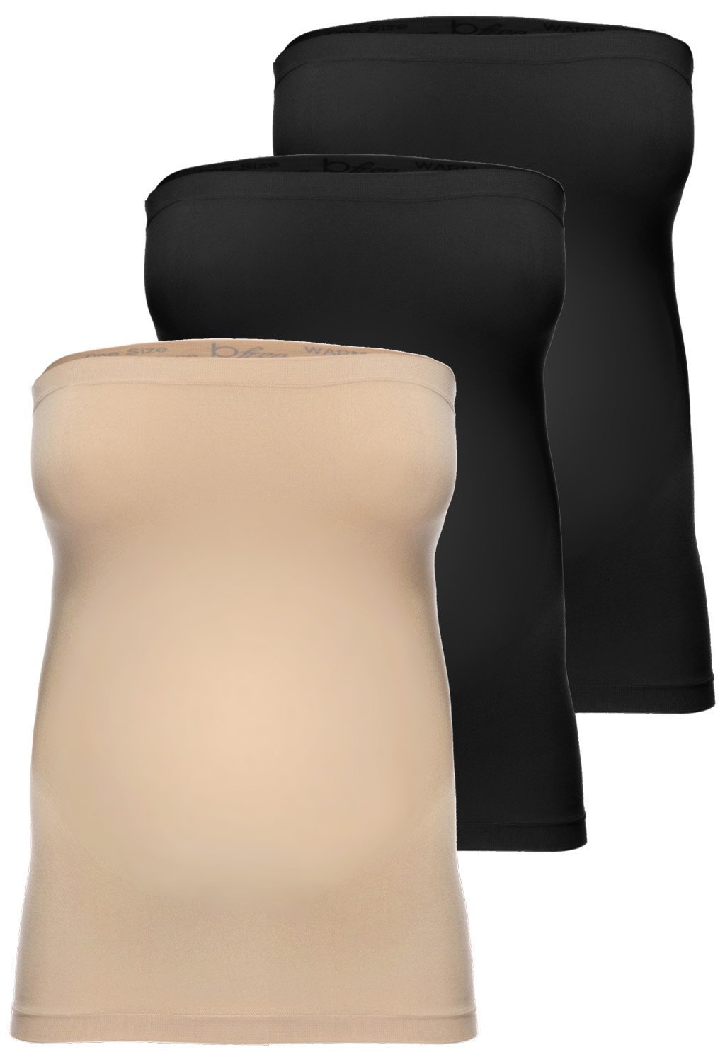 Maternity Strapless Tube Top/Skirt - 3 Pack