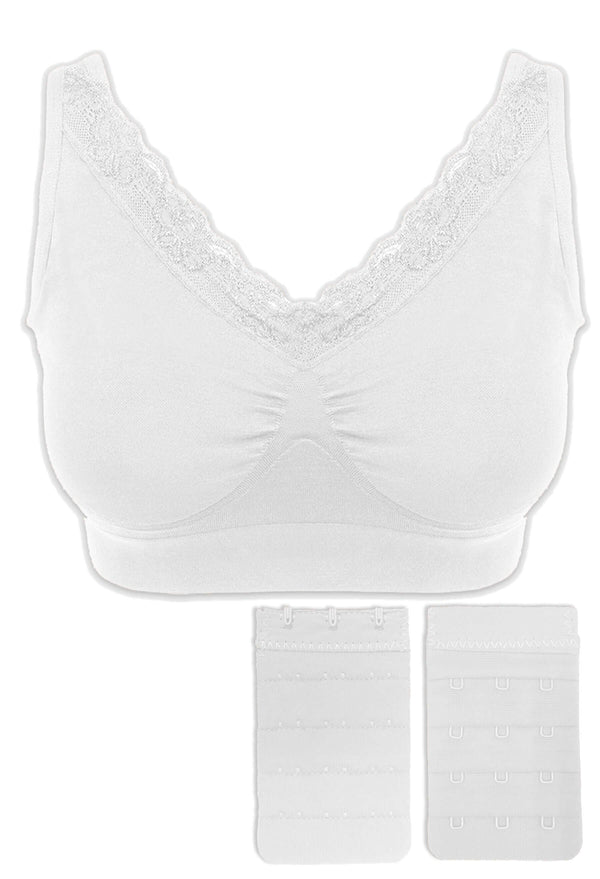 Venus Lace Wire Free Pregnancy Bra + Band Extender Set