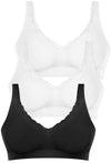 Pregnancy Cotton Pull On Sleep Bra - 3 Pack