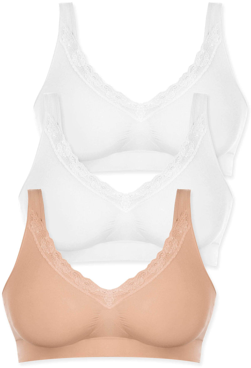 Pregnancy Cotton Pull On Sleep Bra - 3 Pack