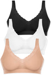 Pregnancy Cotton Pull On Sleep Bra - 3 Pack