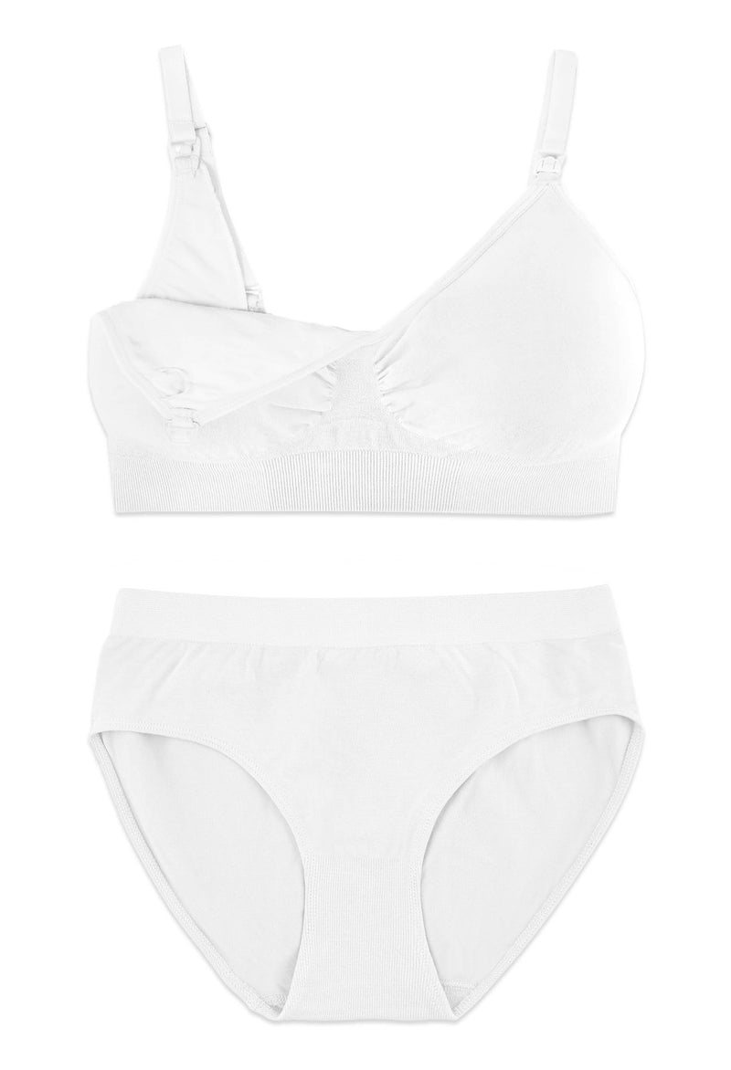 Bamboo Nursing Bra + High Cut Undies Set