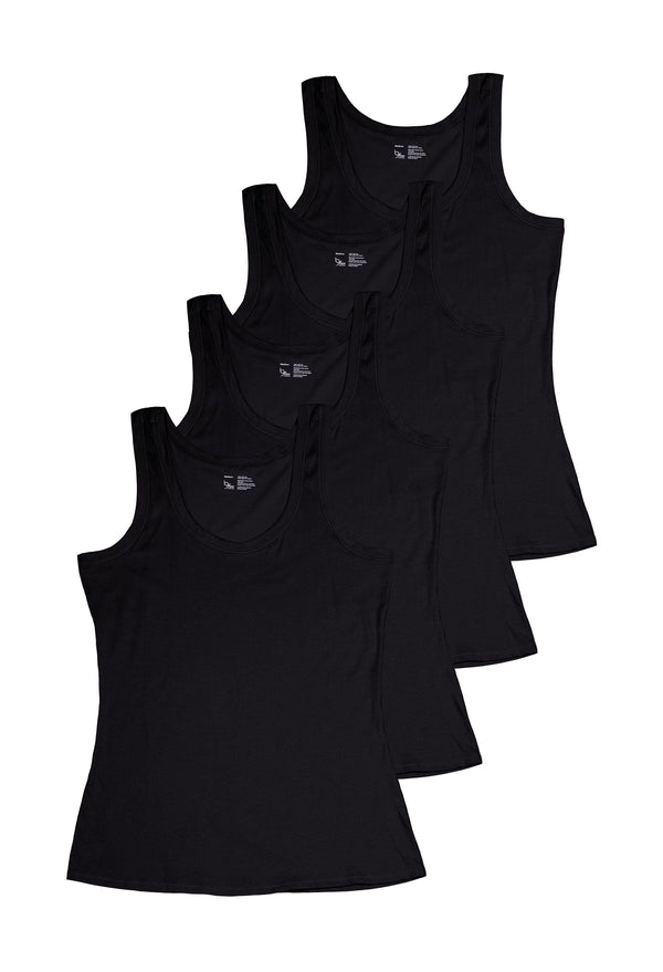 Superfine﻿ 100% Cotton Tank Top - 4 Pack﻿