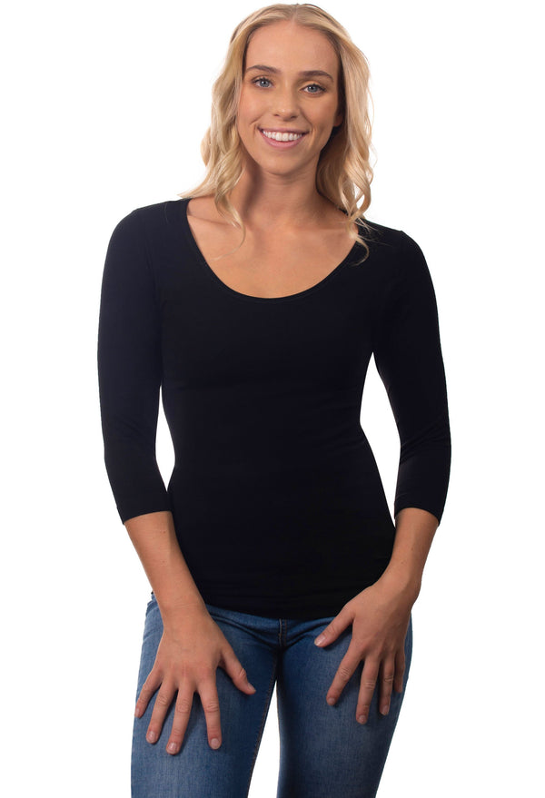 Bamboo 3/4 Sleeve Top - 3 Pack