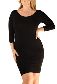 Bamboo 3/4 Sleeve Dress