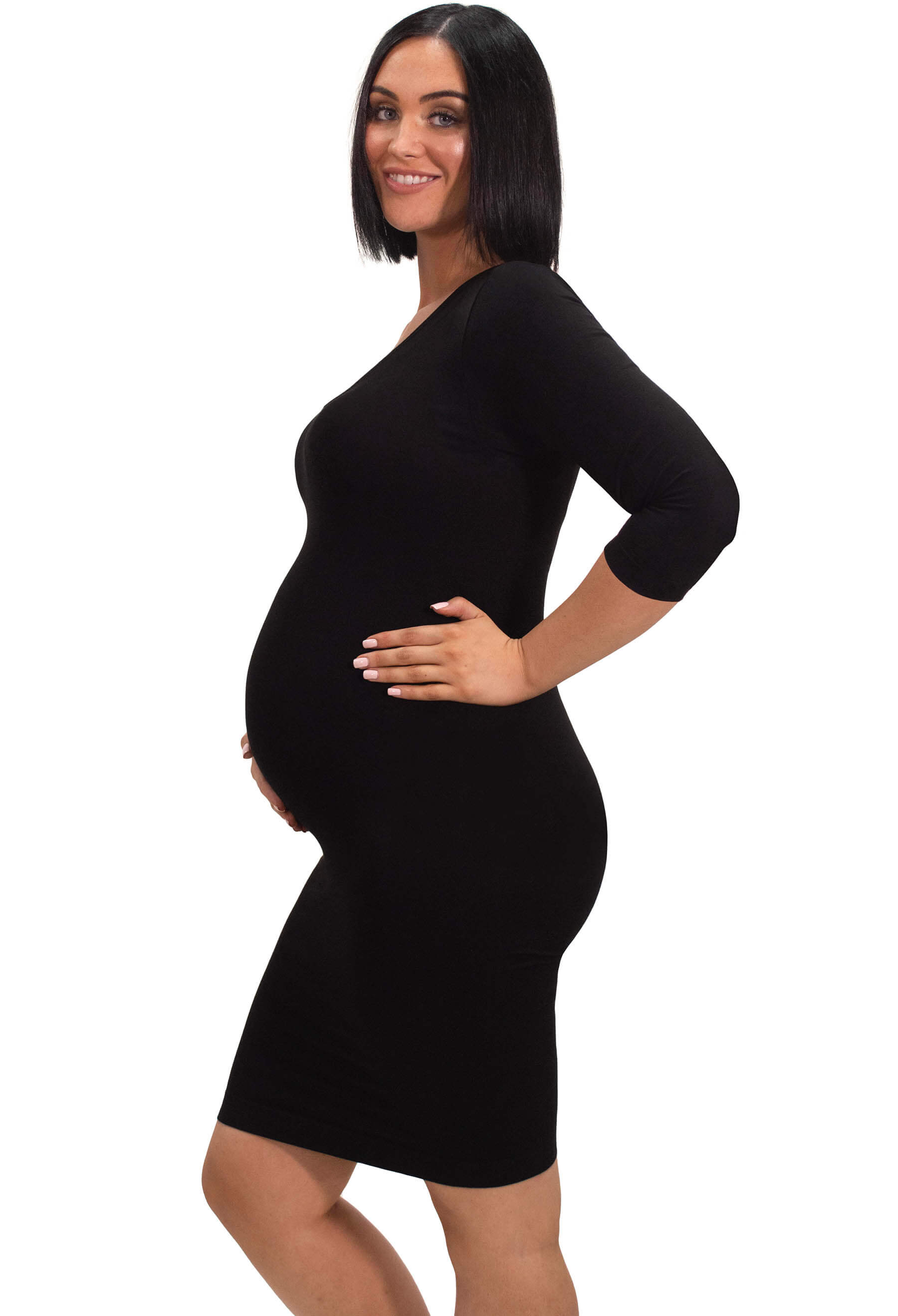 Maternity Bamboo 3/4 Sleeve Dress