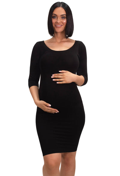 Maternity Bamboo 3/4 Sleeve Dress - 2 Pack