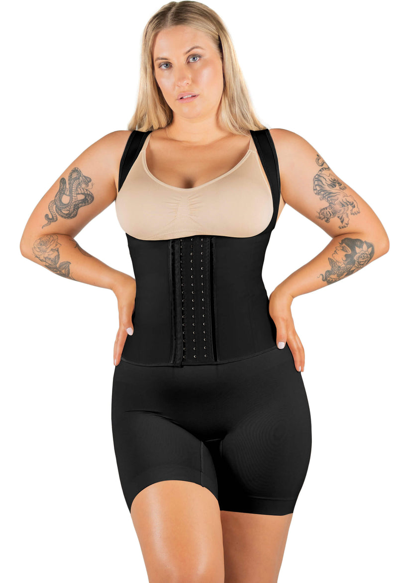 Open Bust Back Smoothing Corset With 9 Steel Bones