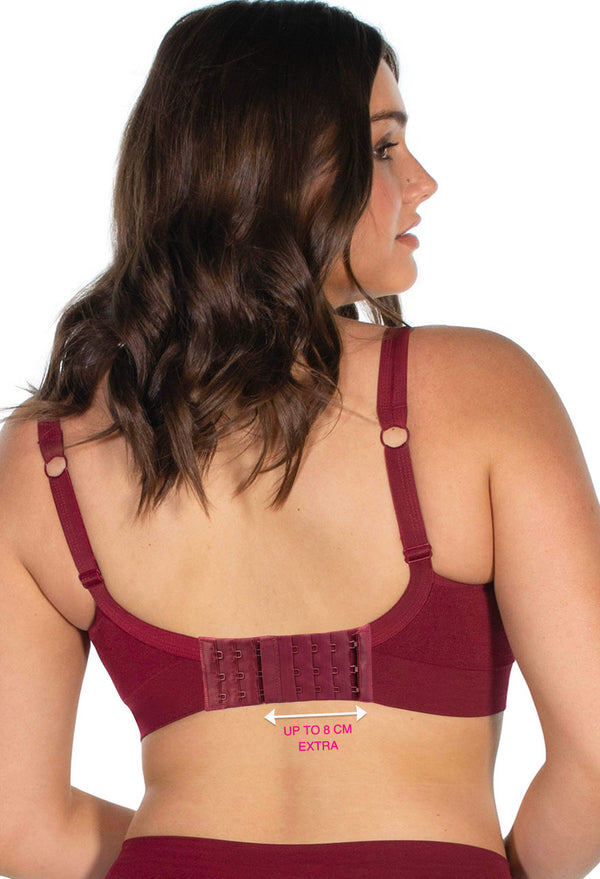 Full Bust Comfortable Wire Free Support Bra + Band Extender Set