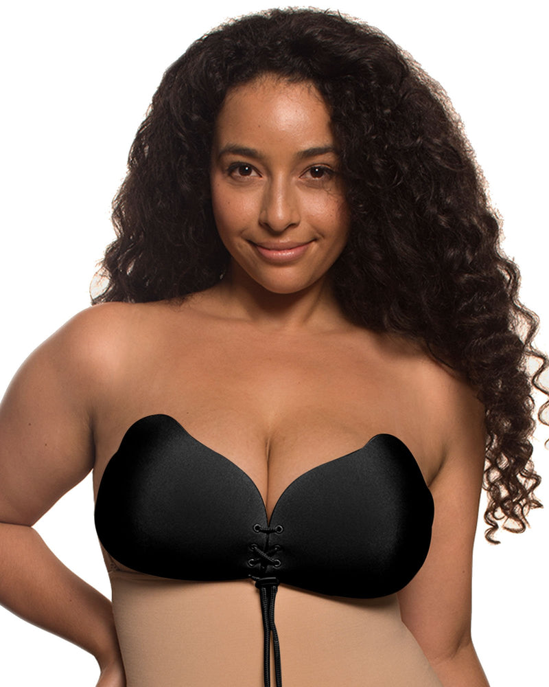 Black Push Up Stick On Bra