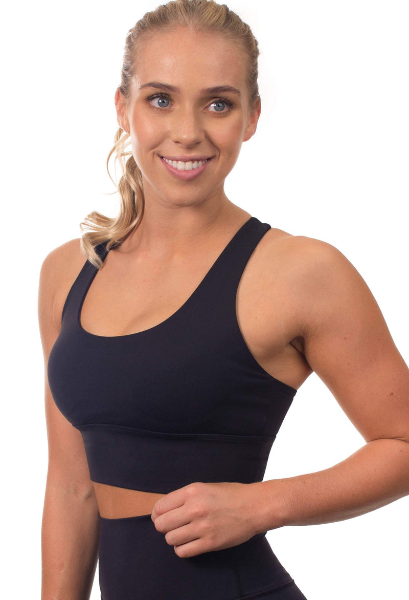 Sports bra - Long Line with a Mesh Racer Back