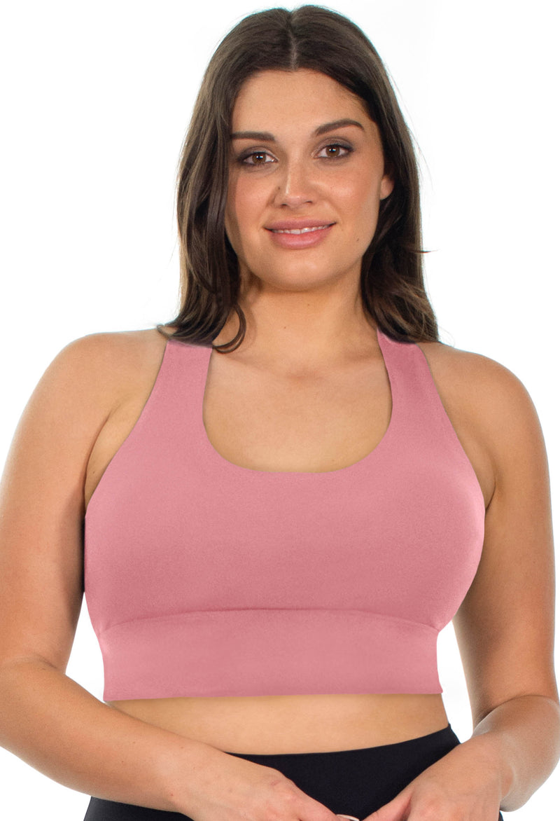 Sports bra - Long Line with a Mesh Racer Back