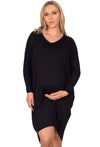 Maternity Bamboo Long Sleeve Tunic Dress - 2 Pack