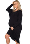 Maternity Bamboo Long Sleeve Tunic Dress - 2 Pack