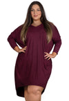 Plus Size Bamboo Long Sleeve Tunic Dress