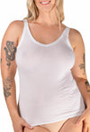 White Superfine﻿ 100% Cotton Camisole - 4 Pack