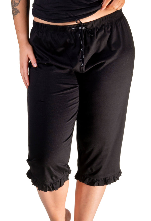 100% Cotton Frill 3/4 Pants