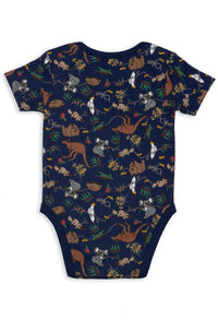 100% Organic Cotton Short Sleeve Baby Bodysuit